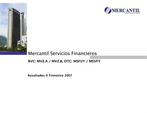 Presentación de Powerpoint - Banco Mercantil
