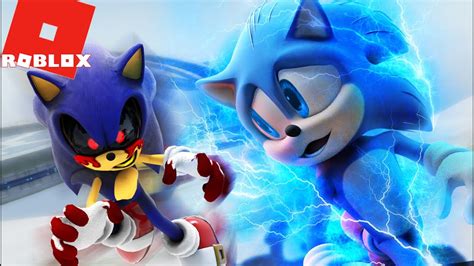 Roblox Sonic La Pelicula Vs Sonic Exe Con Leon Picaron Carrera