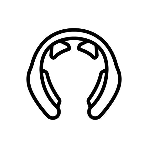 orthopedic pillow with nozzles for shoulders and neck icon vector