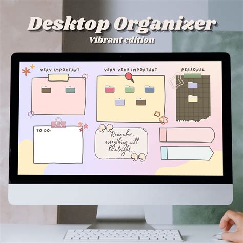 Desktop Wallpaper Organizer Vibrant Edition Folder Icons Customizable ...