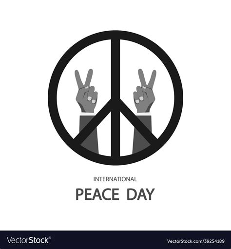 Hand gesture peace Royalty Free Vector Image - VectorStock