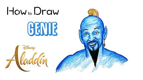 How To Draw The Genie From Aladdin Youtube