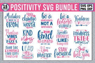 Positivity Svg Bundle Graphic By Design Shop Creative Fabrica