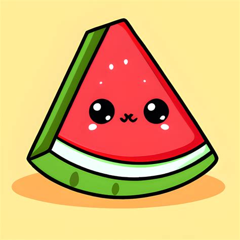 Kawaii Watermelon Chibi Graphic Creative Fabrica