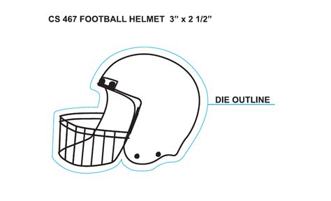 Football Helmet Template - Cs 467 Download Printable PDF | Templateroller