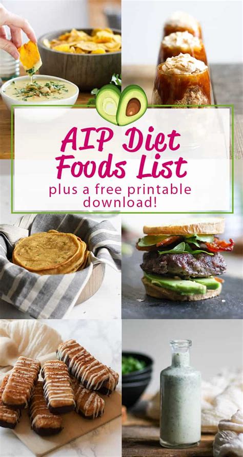 AIP Diet Food List (+ a free printable!) - Grass Fed Salsa