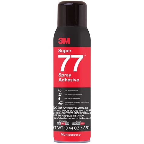 3m Talc Super 77 Multipurpose Permanent Spray Adhesive Glue Paper