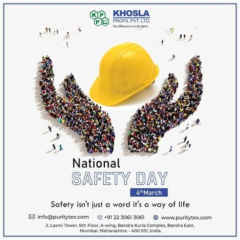 National safety day | National safety, Safety training, Hr jobs