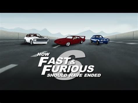 How 'Fast & Furious 6' Should Have Ended