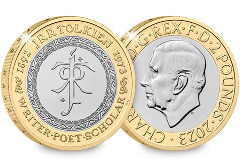 2023 JRR Tolkien Two Pound UK Coin Etsy