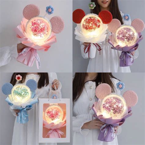 PO | baby breath/plushie bouquet, Hobbies & Toys, Stationery & Craft, Flowers & Bouquets on ...