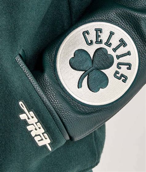 Full-Zip Boston Celtics Dark Green Varsity Jacket