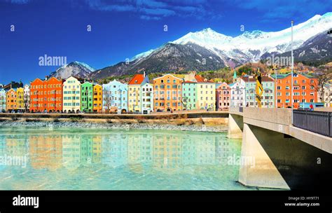 Innsbruck Austria March 11 2017 City Scape In Innsbruck City