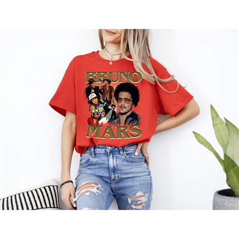 Bruno Mars T Shirt Pop Music Shirt 24k Magic Album Shirt Bruno