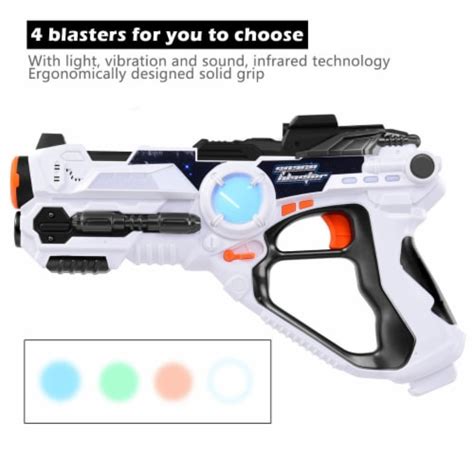 Set of 4 Infrared Laser Tag Guns Indoor Outdoor 4 Players Team Group ...