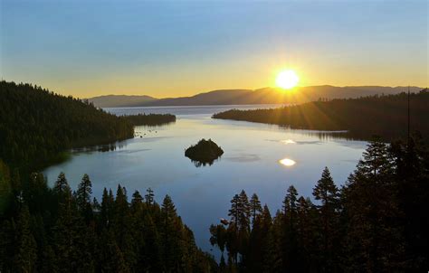 Sunrise at Lake Tahoe - California Photograph by Brendan Reals - Fine ...