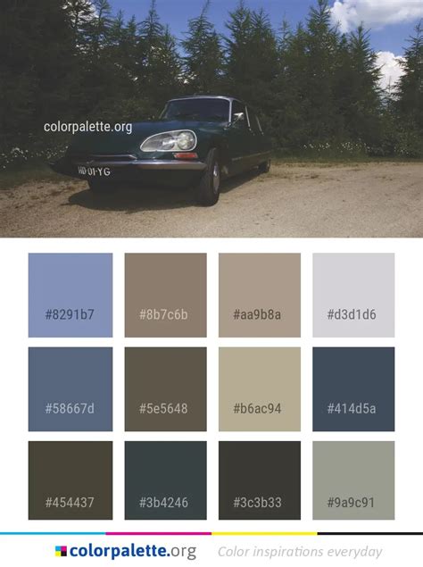 Car Paint Color Palette