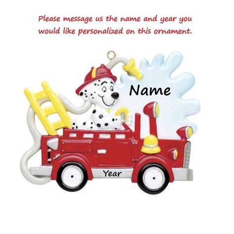 Paw Patrol Fire Engine Personalized Gift for Kids Firefighter - Etsy