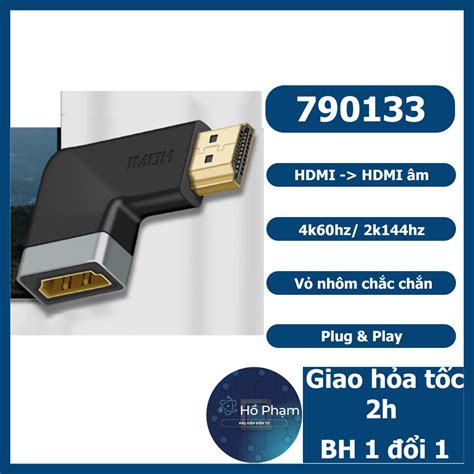 Đầu Nối Hdmi Hdmi 4k60hz Hdmi Vuông Góc đầu Nối Tiếp Hdmi 2 đầu âm 8k