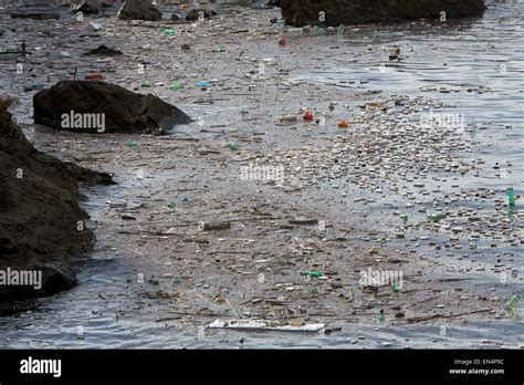 Plastic Pollution At The Italian Coast Near Naples Stock Photo Alamy