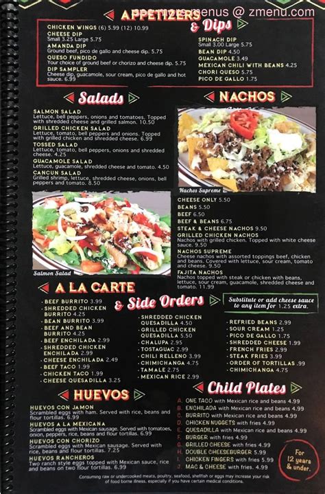 Online Menu of Los Mariachis Restaurant, Nelsonville, Ohio, 45764 - Zmenu