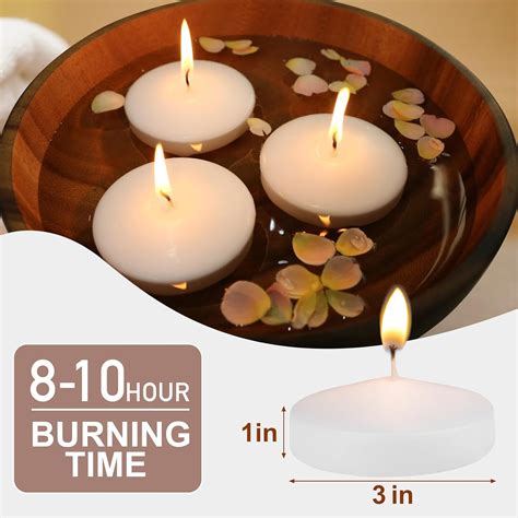 Inch White Floating Candles Packs Unscented Floating Candles For