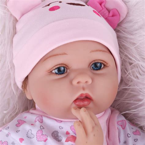 CHAREX Reborn Baby Dolls Girl 22 Inches Realistic Soft Weighted Body