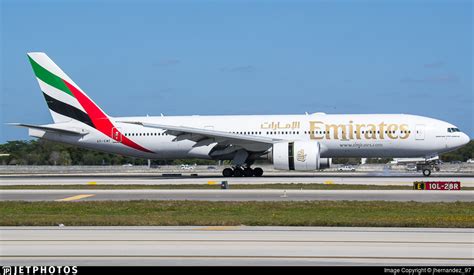 A6 EWF Boeing 777 21HLR Emirates Jhernandez 97 JetPhotos