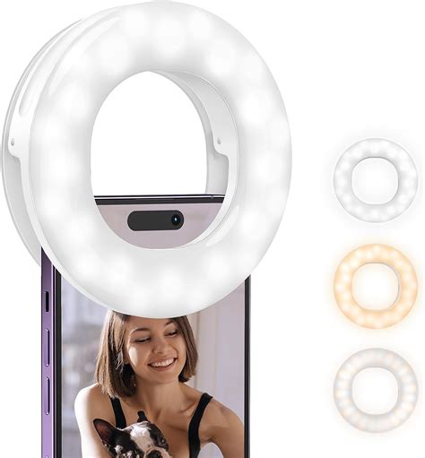 Atumtek Anel De Luz De Selfie Para Telefone Temperaturas De Luz