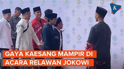 Datang Berpeci Dan Berjaket PSI Kaesang Pilih Pulang Dari Acara Samawi