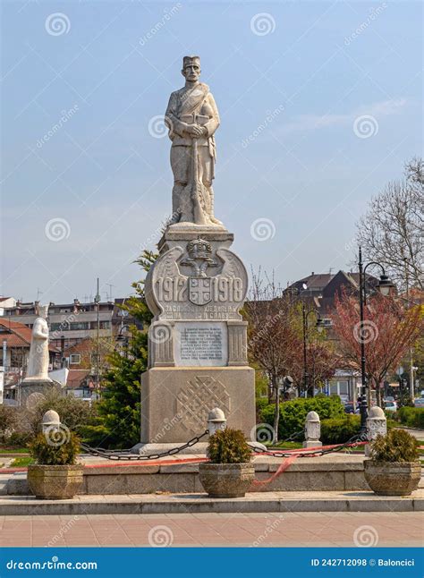 Soldier Monument Mladenovac Park Editorial Stock Photo - Image of ...