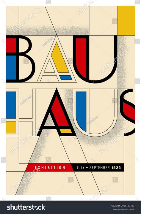 Original Poster Made Bauhaus Style Vector Stock Vector (Royalty Free ...