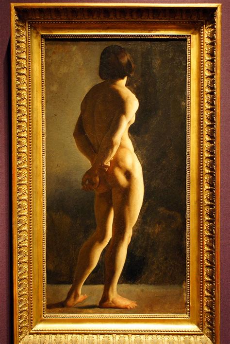 Male Nude Seen From Behind TheMET 6 Hippolyte Flandrin F Flickr