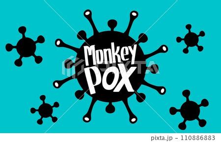 Monkeypox virus banner for awareness and alert のイラスト素材 110886883