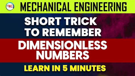 Mechanical Engineering Fluid Mechanics Short Trick To Remember