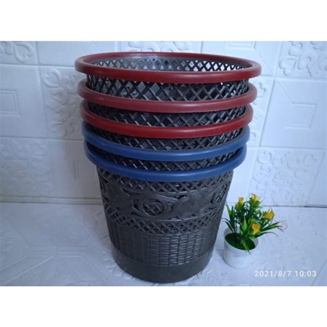 Jual Tong Sampah Plastik Tempat Sampah Motif Anyam Tempat Sampah Murah