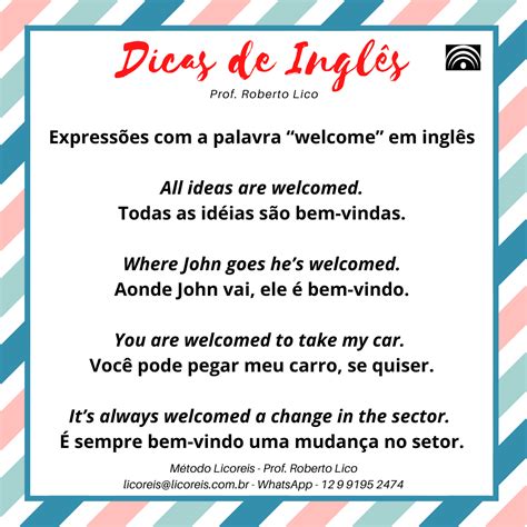 Traduza Welcome Do Inglês - 5