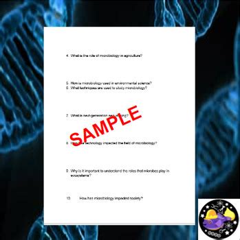 Introduction To Microbiology Reading Worksheet Editable Tpt