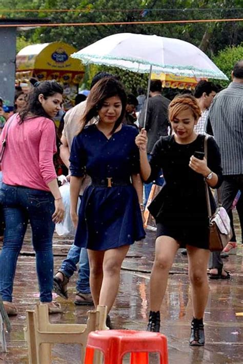 Rain Lashes Delhi Ncr People Get Respite From Heat