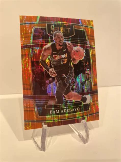 2021 22 PANINI SELECT Bam Adebayo Concourse Orange Flash Prizm 59