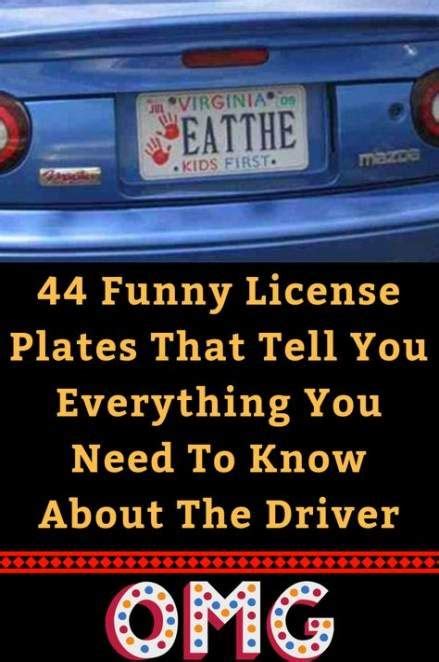 52 Ideas For Funny Jokes To Tell Everything Funny License Plates