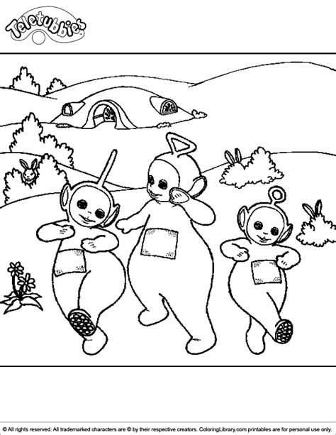 Teletubbies Colouring In Pages Coloring Home