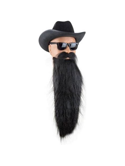 Adult Black ZZ Top Costume Beard | Costumeish – Cheap Adult Halloween ...