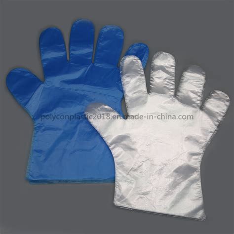 Transparent Clear Hand Gloves Disposable Food BBQ Plastic PE Gloves