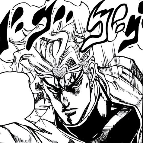 Dio Brando Icon Preto E Branco Manga Fotos