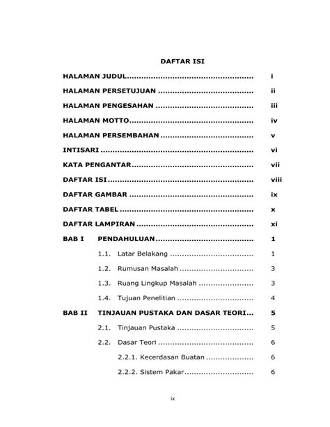 DAFTAR ISI HALAMAN JUDUL