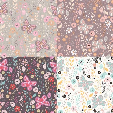 Floral patterns collection Vector | Free Download