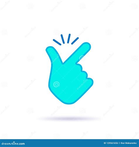 Snap Fingers Like Easy Emoji Logo Blue Design Stock Vector ...