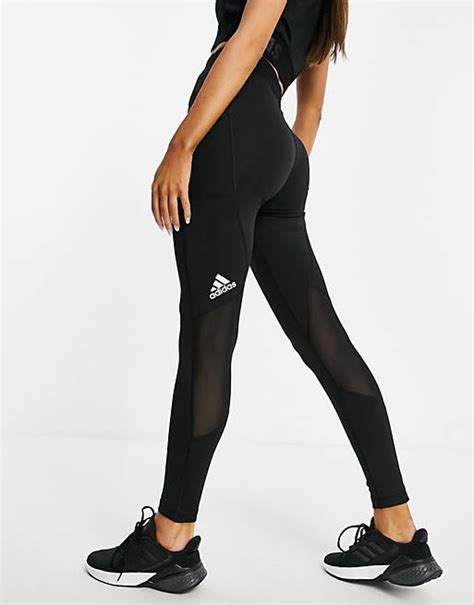 Adidas Training Techfit Leggings In Black Asos