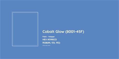 Valspar Cobalt Glow 8001 45F Paint Color Codes Similar Paints And